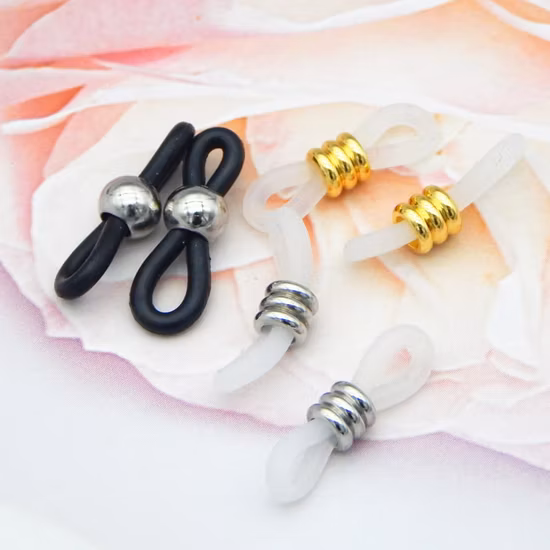 高品質のステンレス鋼のラウンドビーズの女性用メガネアクセサリー